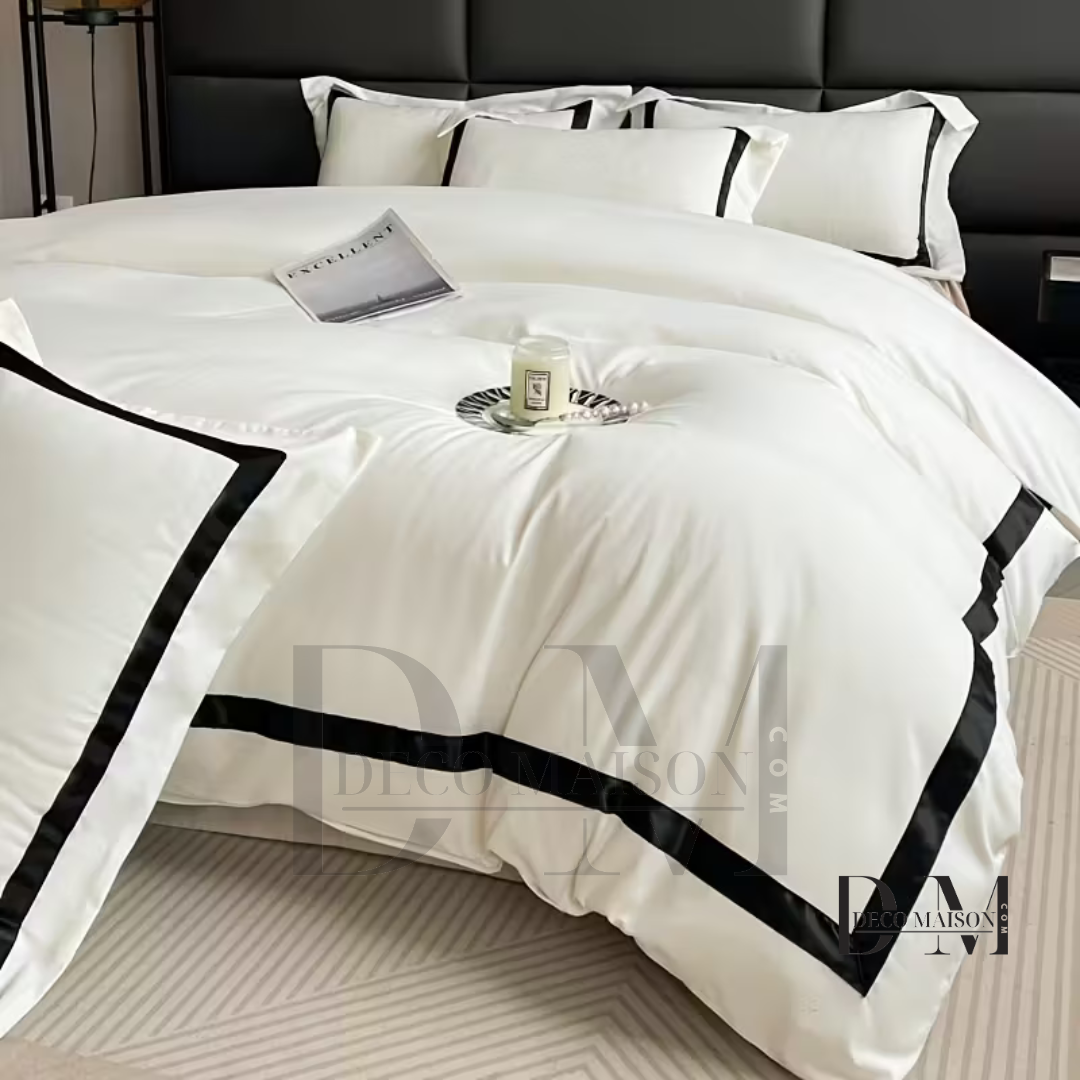 Ensemble de literie Housse couette 6 piéces en 100% Coton